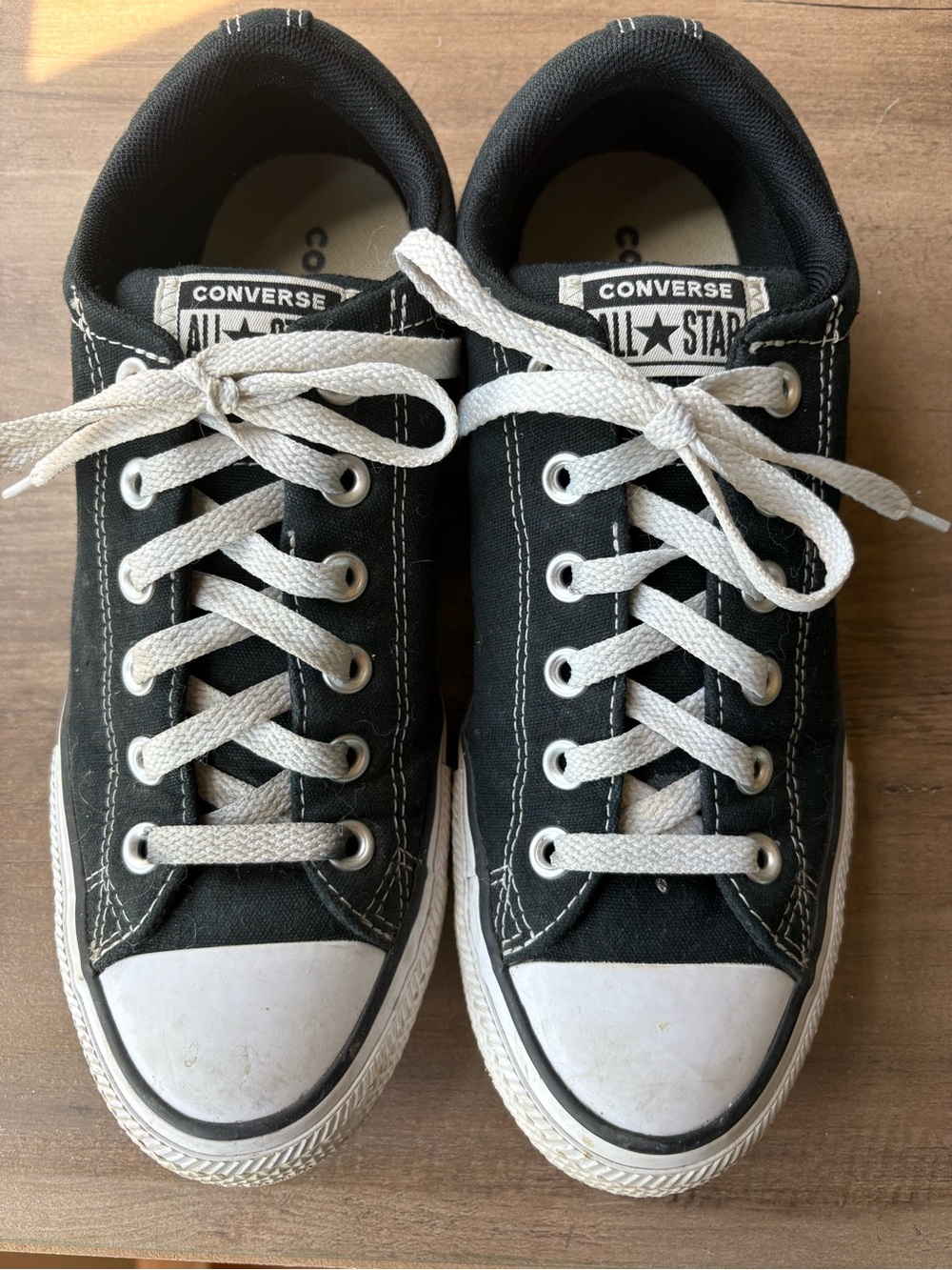 Converse Kids Black and White Low-Top Sneakers